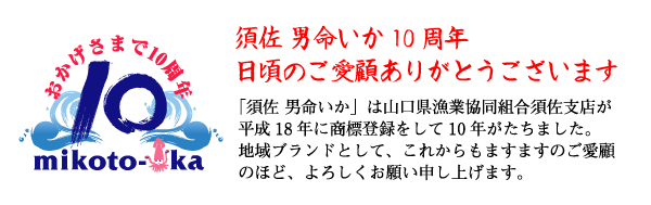須佐 男命いか 10周年